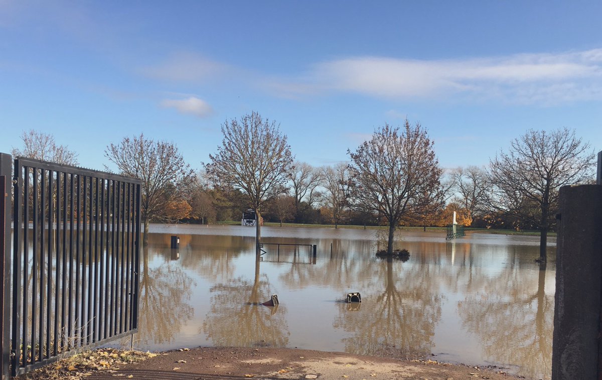 Wath Cricket Club completely under water earlier today. Apparently Boris Johnson and his cronies don’t think the #southyorkshirefloods are a national emergency, I bet it would be a different story if it was down south!! ☹️ 💔 #floods #wath #yorkshire