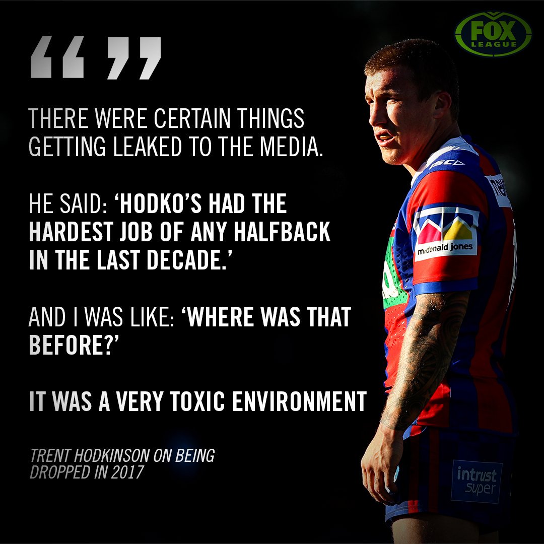 FOXNRL's tweet photo. Trent Hodkinson fired a shot at Nathan Brown. He didn't miss. 👀 

➡️ https://t.co/L4WkAHhrR9 https://t.co/JRyIaq2oqr