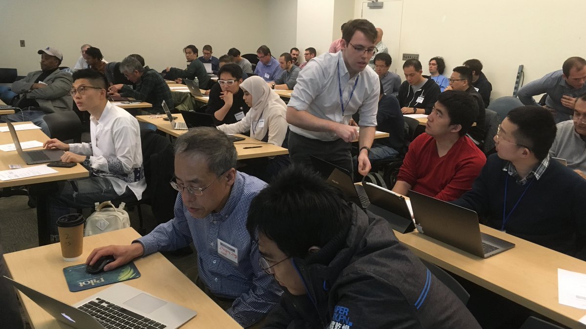 gil_zussman's tweet photo. Great turnout at the #pawrcosmos tutorial/tour @sensys_acm & @sys_build @CUSEAS.
Tutorials and demos by J. Kolodziejski, M. Sherman, I. Seskar @RutgersSOE, C. Gutterman, M. Kohli, @TingjunChen @EE_ColumbiaSEAS & P. Skrimponis @NYUWireless
#5G #edgecloud #sensys2019 @US_Ignite https://t.co/yrunDzwq5A