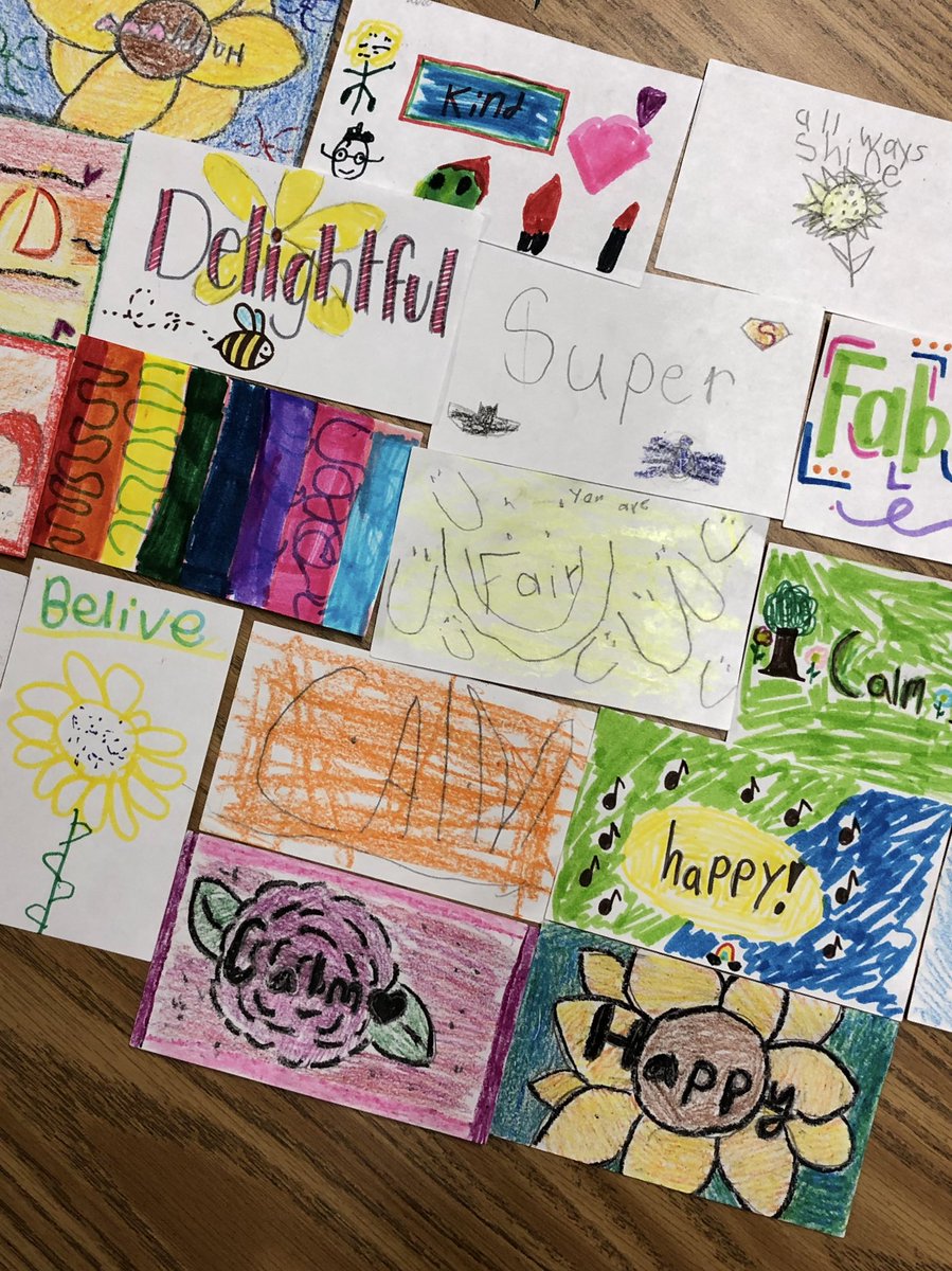 edgellcation's tweet photo. Spreading Positivity with our buddies ๐ The students decorated one side of the card with a positive word and then wrote a sweet note on the other side. I love their hearts ๐ @ChristianaES1
#spreadpositivity #buddybuilding #EdgellFamily310 https://t.co/mY12ABNTP7