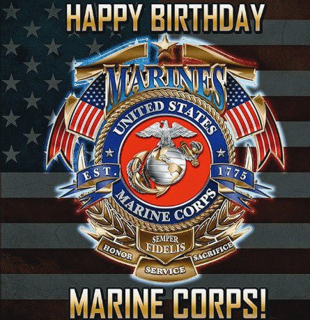 Happy 244th birthday to the <a href="/USMC/">U.S. Marines</a>! A salute to the service of these elite, professional warriors (past, present, and future) who continue to hold the line and provide safety and security here at home and abroad. Keep fighting the good fight! Semper Fidelis!