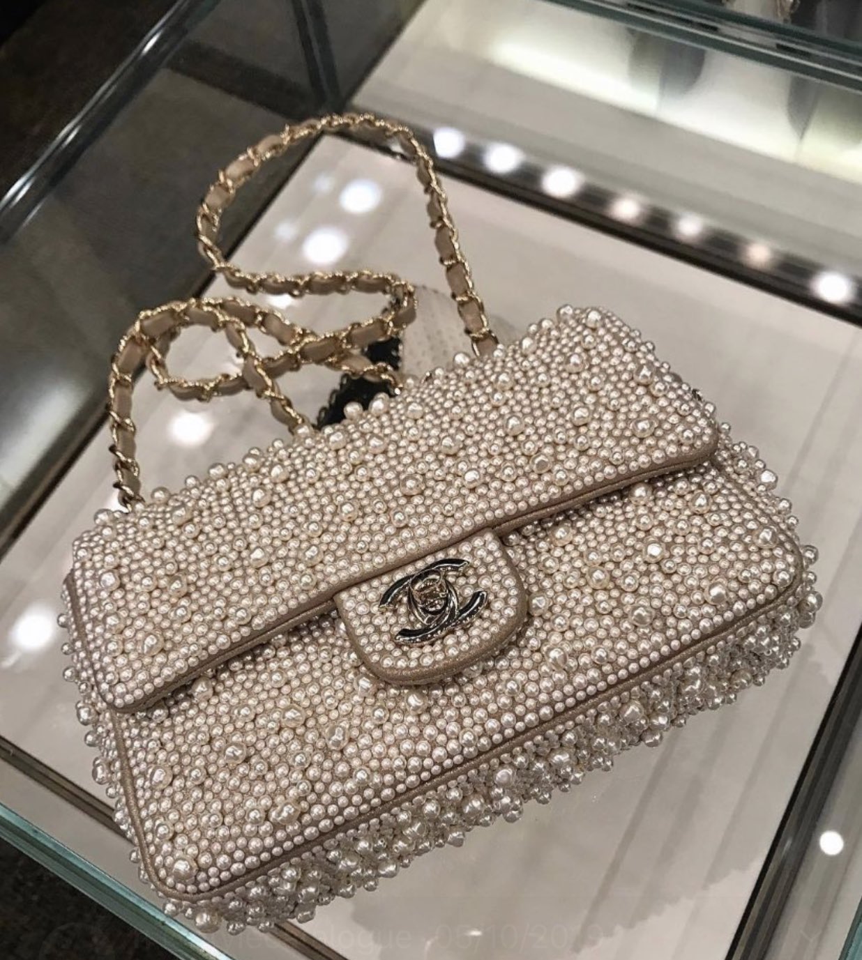 ✭ on X: pearl chanel bag  / X