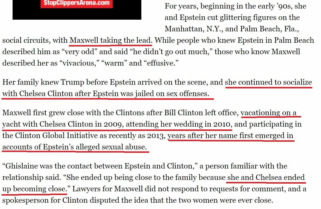 Just another wacky Ghislaine Maxwell coincidence. @ChelseaClinton  https://www.politico.com/story/2019/07/21/jeffrey-epstein-trump-clinton-1424120
