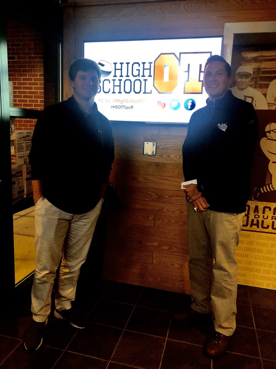 VillainsCoach's tweet photo. Many thanks to @NickStevensHSOT @HighSchoolOT for hosting the Basketball Coaches Tip Off today at the Durham Bulls Park! Also to @bojangles for the great food!  Excited about the expanded coverage for high school basketball in the Triad this season! #HSOTTipoff https://t.co/YvX2Ylc2AH