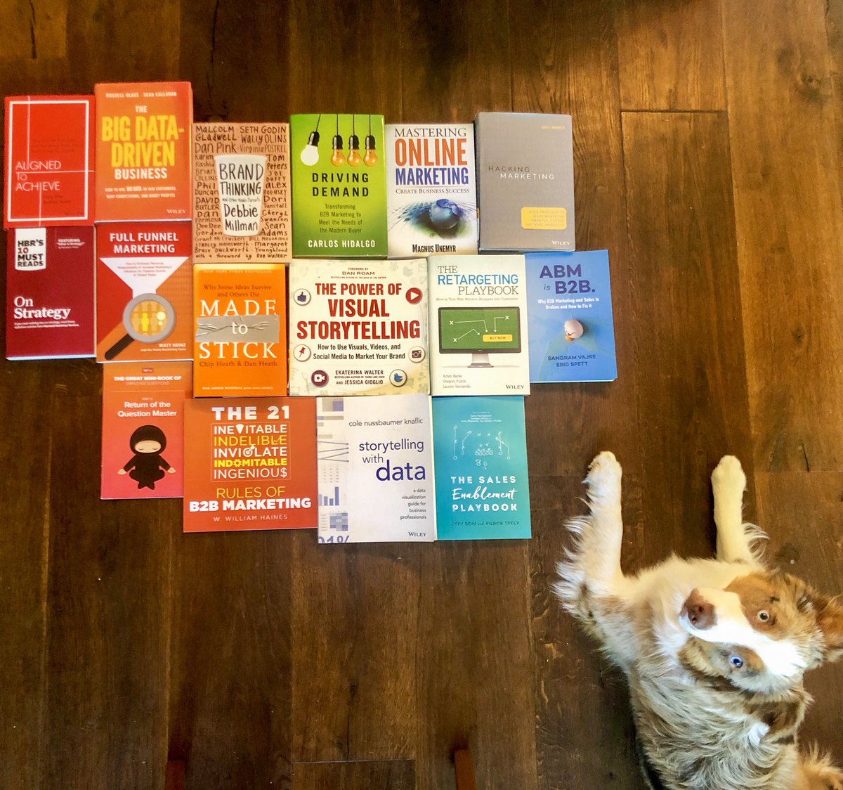 My favorite books on branding, marketing, and strategy. Because sundays are for reading and puppy 🐶 snuggles!