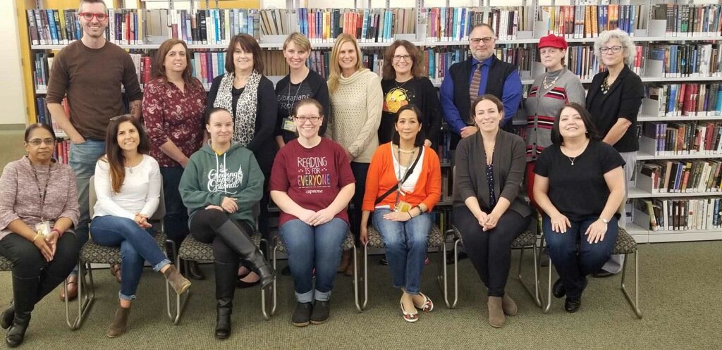 kimzito's tweet photo. SBSD/ SBPL Librarians annual meeting- teaming up in support of our students and our community @SBSDBOE @SBPublicLibrary #community #SBReads #SBSDLovesLibraries #equity #access @Jenniferdiz @SBHSLibrarian @MrsCinLibrary @IFSchoolLib @linda_ackerson https://t.co/PTgolMDtc6