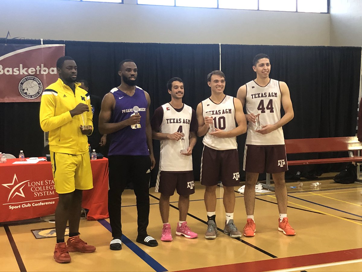 Lonestar College Sport Club Conference Champs: Texas A&amp;M University 🏆‼️ Notable all-tournament team selections:
- Ryan Boles
- Nick Barrio
- Kyler “Floor General” Stephens 

Carter Vesta went BEZERK and is your <a href="/tamubball/">Texas A&M Club Basketball</a> MVP 😤😤🏀 

#WEWORK