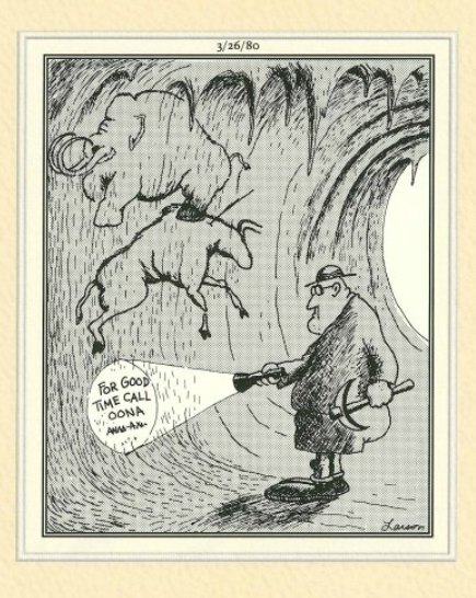 TheFarSideDay1's tweet photo. Prehistoric Johns https://t.co/MKYlfLcBjv