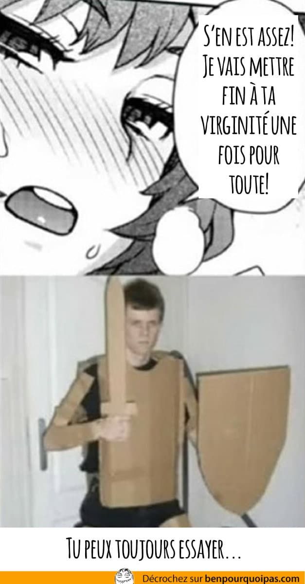 ben_pourquoipas's tweet photo. Quand t’es un geek dans l’âme
https://t.co/fEgTBjbKQa
#benpourquoipas #medieval #geek #gameurfr #bouclier #humour #memes #connerie #frenchgamer #drolehumour #homme #memedrole #articledujour #ridicule #memesdrole #frgaming #humourmemes #drole #sexe #humourfrancais #photodujour https://t.co/HOd94ve6MI