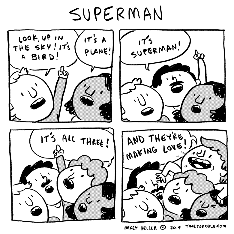 i drew a comic about Superman 