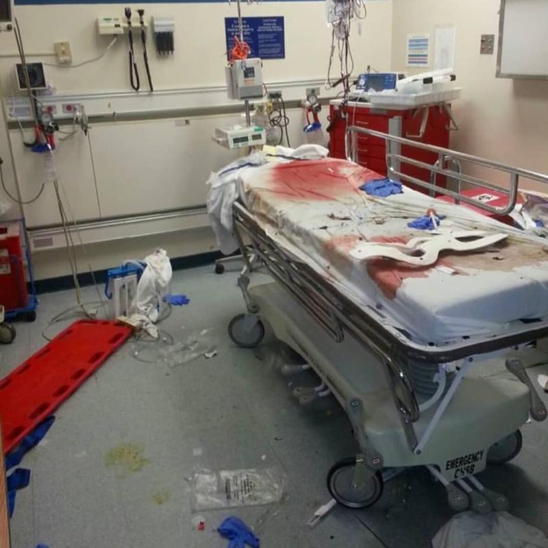 Bloody Hospital Room