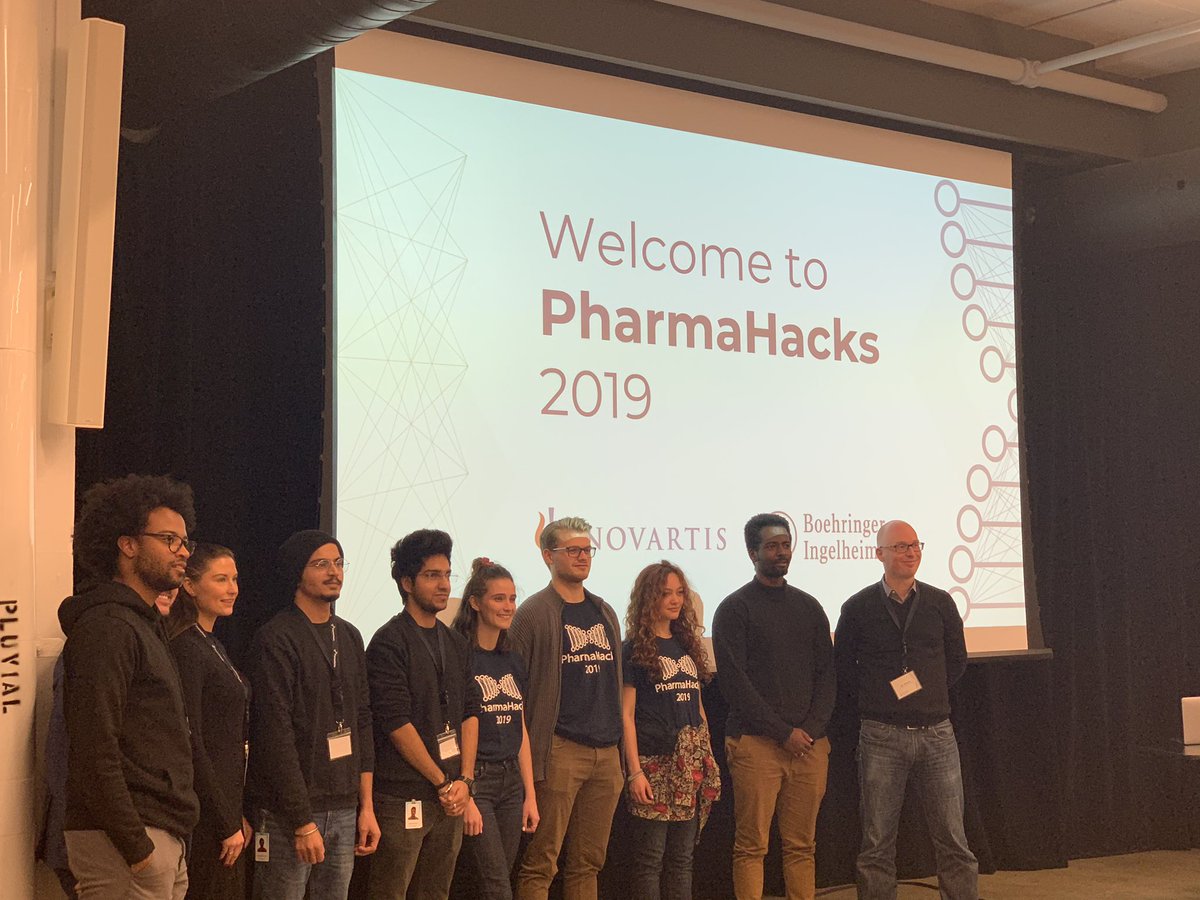 TheDawnBell's tweet photo. Congrats to all the winners at #PharmaHacks2019 @NovartisCanada @Boehringer @invivo_ai @IQVIA_global @frontrowvc @BradleyAmir https://t.co/65Ud85q4lp