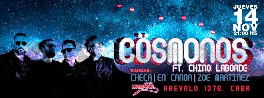 Llega el debut!!! Jueves 14 - 21hs en Liverpool Club Palermo arevalo 1376. Junto a Checa, en canoa y Zoe Martinez.