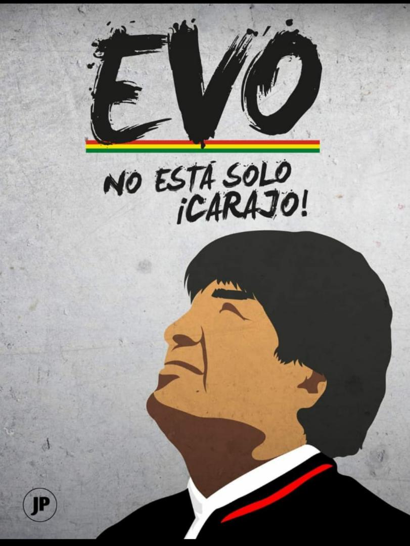 RosangelaOrozco's tweet photo. Luchaste por tu Pueblo, Trabajaste por tu pueblo, Disminuiste la Pobreza en #Bolivia  y te llaman Tirano, Los Tiranos son los que en estos Momentos estan irrespetando una constitución. @evoespueblo los que Somos de izquierda Rechazamos este golpe de Estado #EvoNoEstasSolo https://t.co/1qr15cW1LZ