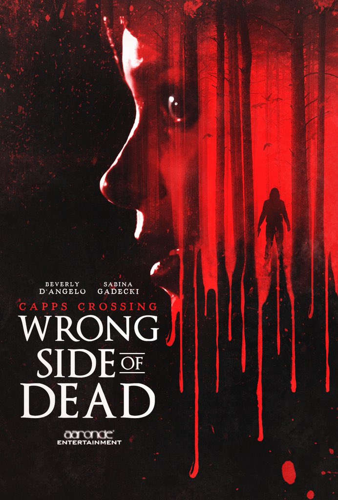 SabinaGadecki's tweet photo. We worked so hard! We’re gonna be really proud of this one! First peek of the poster for my new movie @CappsCrossing with #BeverlyDangelo! 🎬🔪

#WrongSideOfDead https://t.co/0vo7ZmLF5N