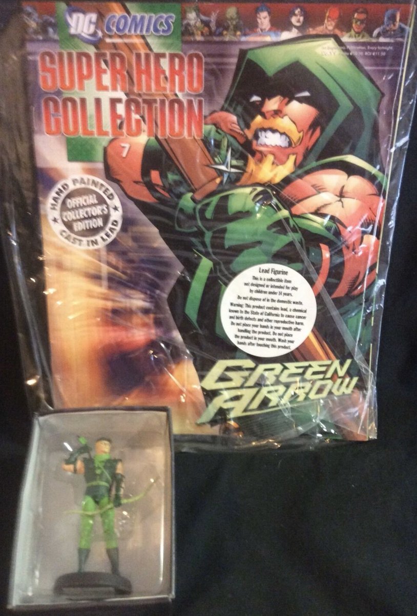 RawLamb's tweet image. #DC #comic #SuperHeroCollection 4” #GreenArrow #lead #figure from #Eaglemoss. #OliverQueen has the best facial hair game in #comics and it has been immortalized in lead casting and beautifully #handpainted in all its majestic regality.
ebay.to/2p5T6jr @eBay #comicbook