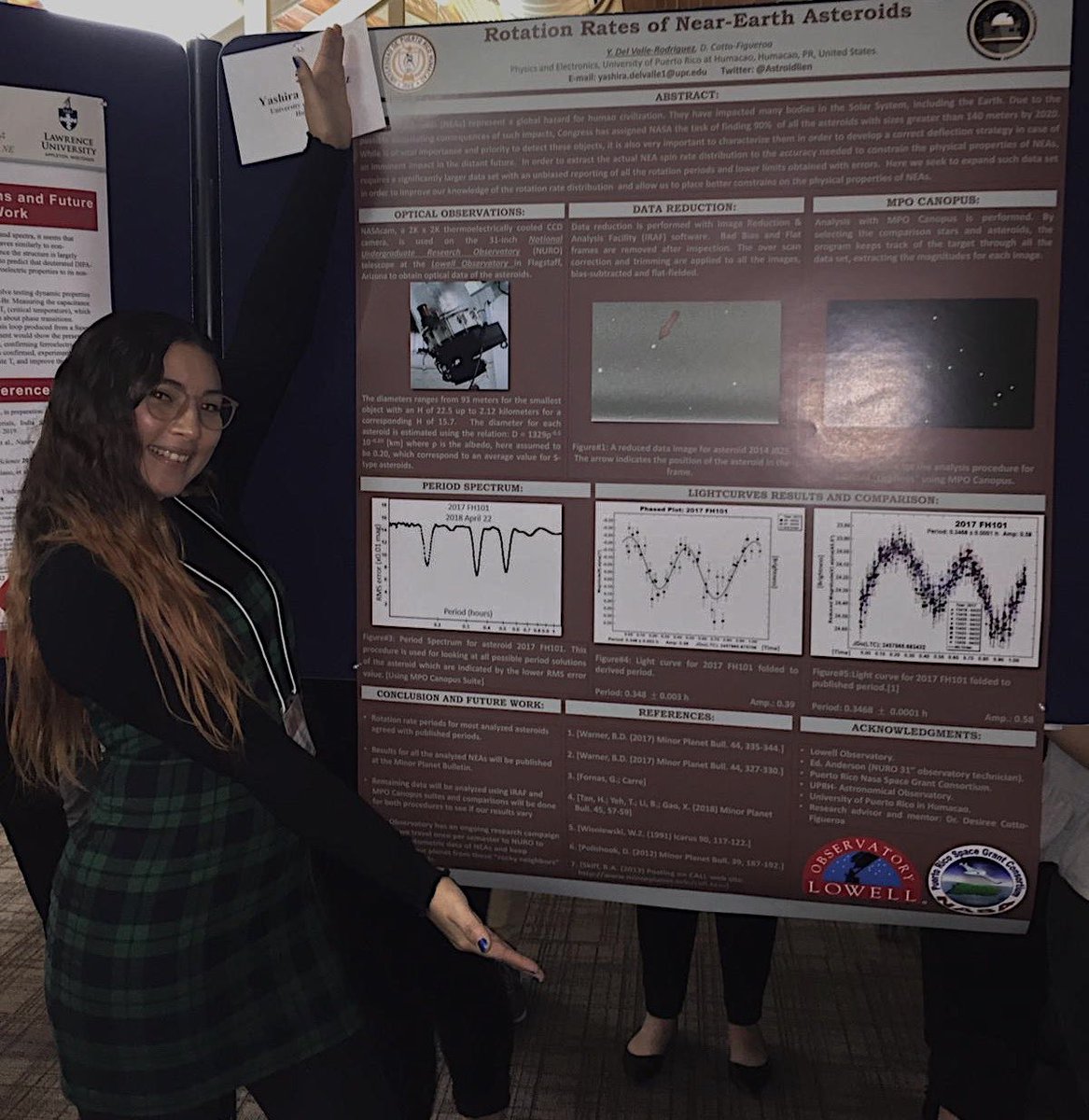 SwiseUprh's tweet photo. Integrantes de SWISE UPRH se dieron presente y presentaron sus investigaciones en la Conferencia para Mujeres Subgraduadas en Ciencias Físicas (#WoPhys19)✨🚀
@ Nebraska University https://t.co/NAZQJoWN6L