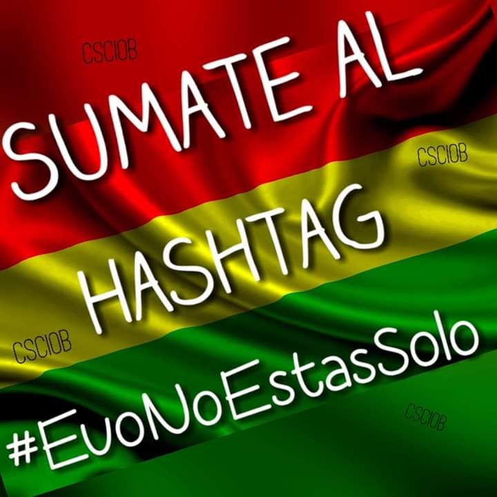 Evo no estás sólo, tus hermanos cubanos estamos contigo!!! <a href="/cubacooperaveYA/">Misión Médica Cubana en Yaracuy</a> <a href="/drfgisla/">Dr. Fernando González Isla</a> <a href="/JulitoVenCub/">Julio Cesar Garcia Rodriguez</a> <a href="/CubacooperaVe/">Cubacoopera Venezuela</a> #EvoNoEstasSolo #ElMundoConEvo