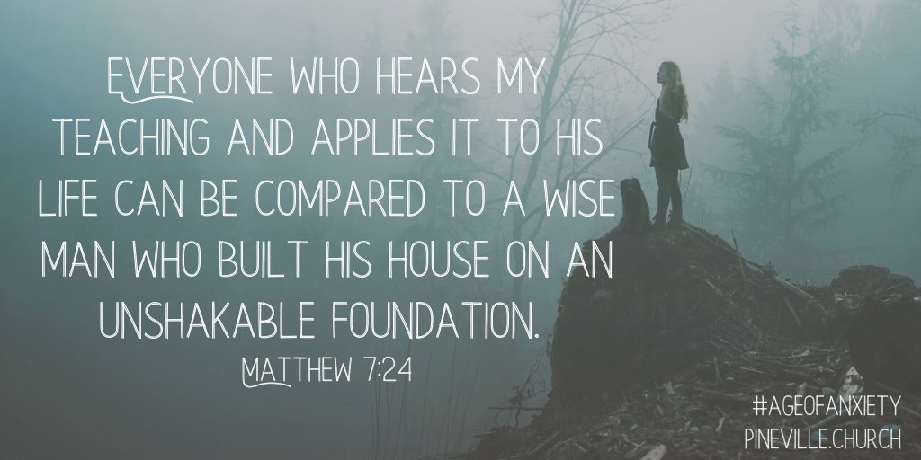 pinevilleCLT's tweet photo. To build our lives around Jesus means to prioritize practices that anchor us to Him. #ageofanxiety #Daniel6 https://t.co/JzKoKXcXqJ