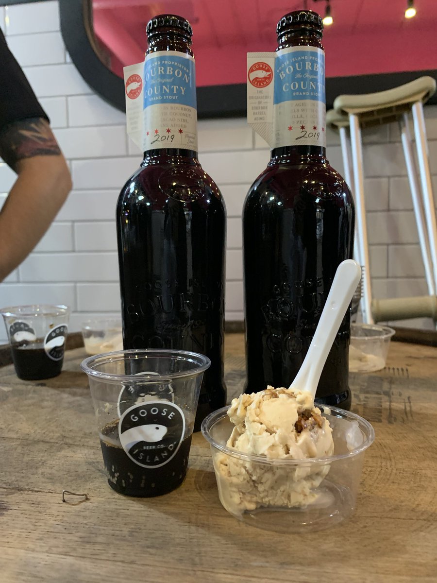 Sampling the 2019 Prop at <a href="/blackdoggelato/">Black Dog Gelato</a> for the BCBS Gelato Release. Two kegs there until 8pm! <a href="/GooseIsland/">Goose Island Beer Co.</a> #beerme