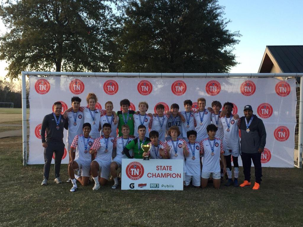 bbooher3's tweet photo. Congratulations to @CadenBooher @kylepatel_6 and @IHooks33 on winning the Tennessee State Tournament. Way to go boys. 
@carterboysoccer https://t.co/7jhPS1YdtU
