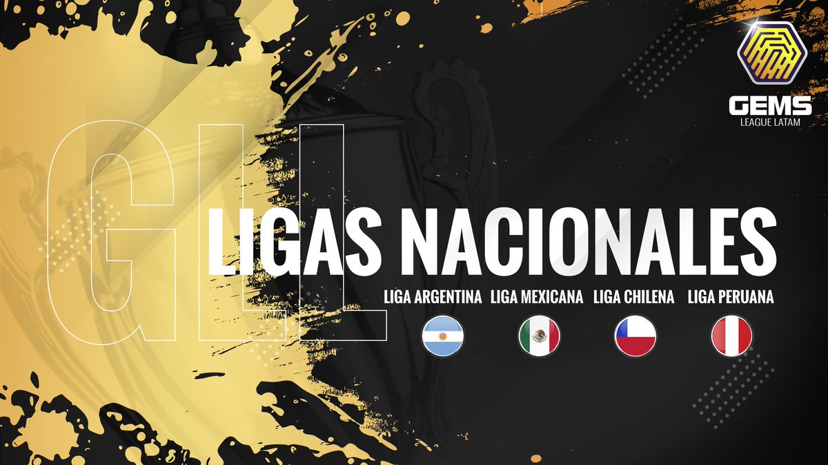#GLL | League LATAM

¡Para ser CAMPEÓN DE AMÉRICA primero debes ser él mejor de tu país!

Para eso crearemos 4 LIGAS:

#GLC 🇨🇱 GEMS League Chile
#GLA 🇦🇷 GEMS League Argentina
#GLM 🇲🇽 GEMS League México
#GLP 🇵🇪 GEMS League Perú

Campeón y subcampeón clasifican a #LaLibertadores🏆