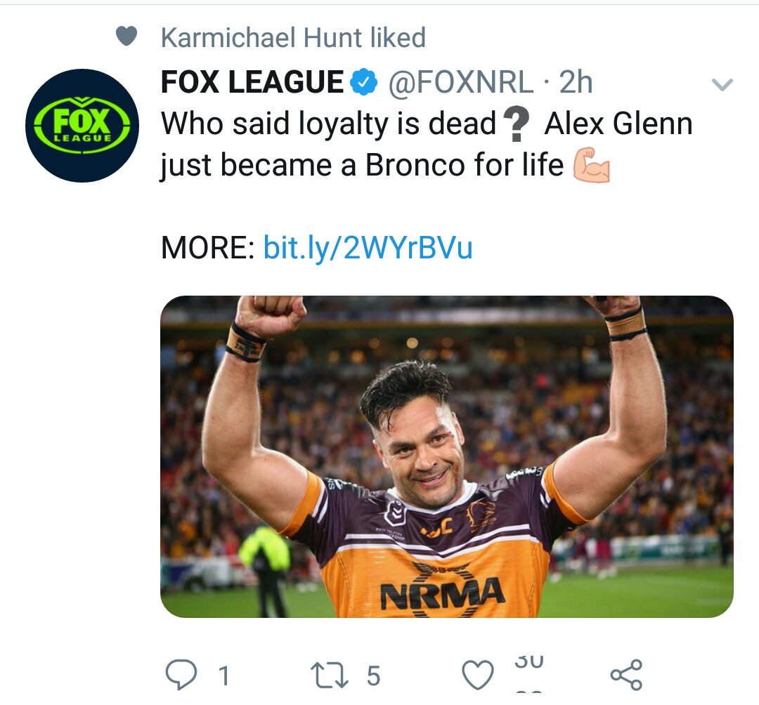 Rewster7's tweet photo. The irony is not lost on me. #Karmichael #NRL https://t.co/5Nk6jfOu6h