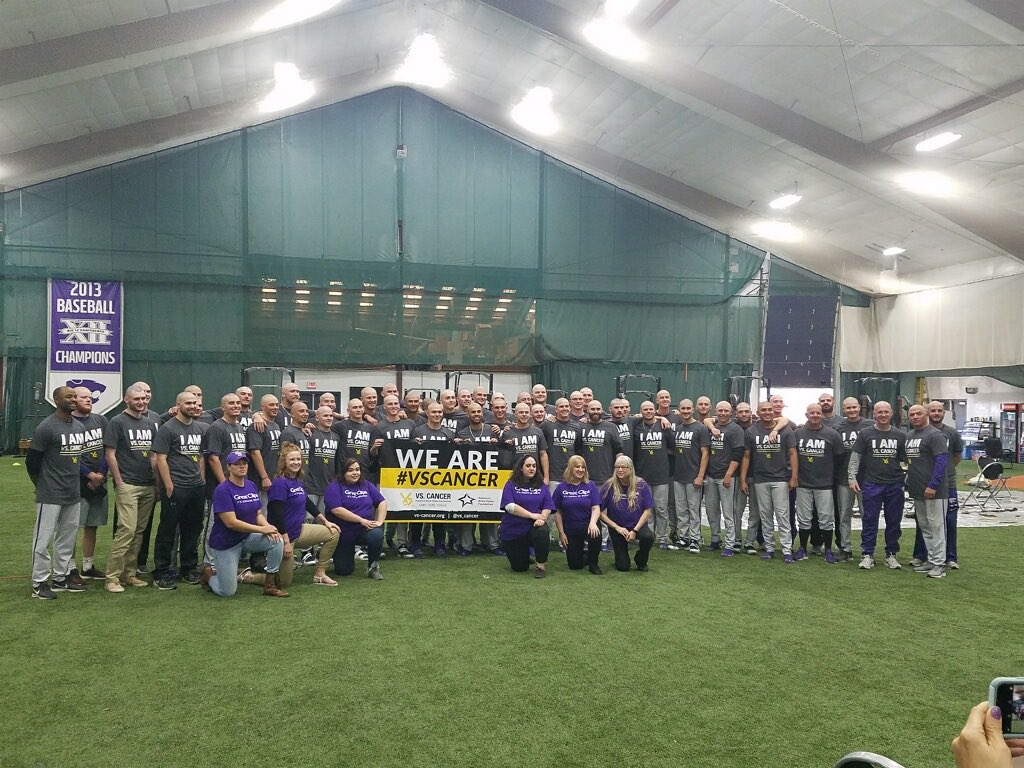 Back-to-back national fundraising champs for <a href="/Vs_Cancer/">Vs. Cancer</a>!

Over $27,000 raised for pediatric cancer by the Cats. Special. 

#19Ways x #KStateBSB