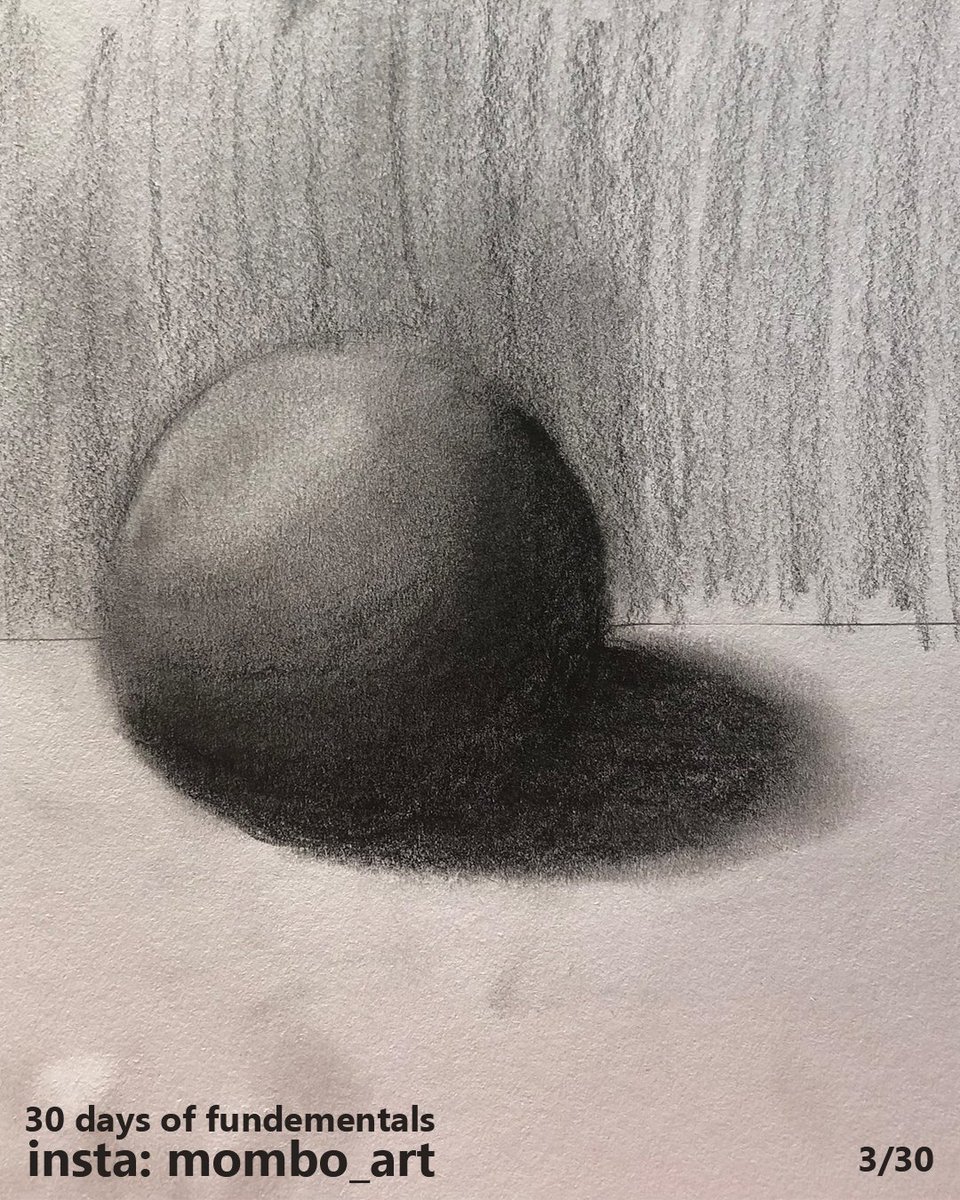 Day 3Messing around with different edges, you can see the bottom edge of the sphere is lost into the shadow