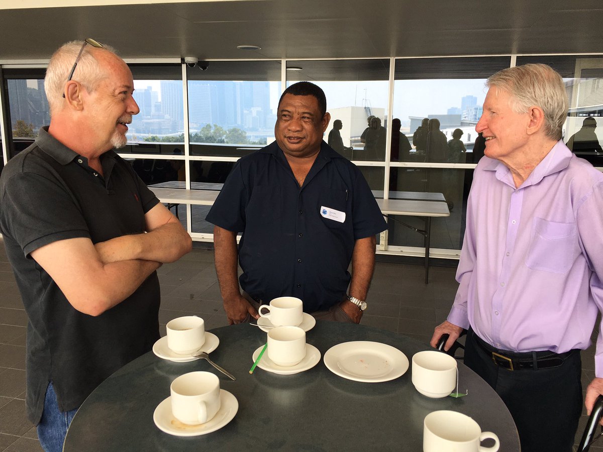 SamisoniPareti's tweet photo. Media giants in the house Dan McGarry, Kora Nonu, Sean Dorney @mmfforum : @dailypostdan @carrierpidgin @PacIsNewsAssn #freemedia #mediamelanesia #pacificscribes https://t.co/dw6iqlW8DP