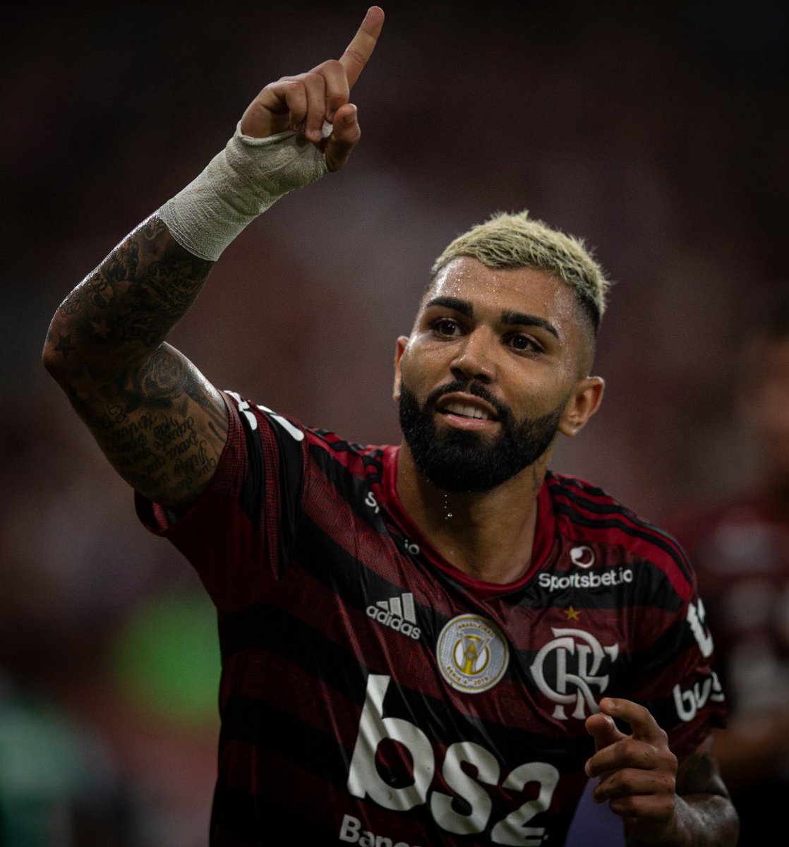 Gabigol usa bandagem na mão apenas por superstição FlaResenha