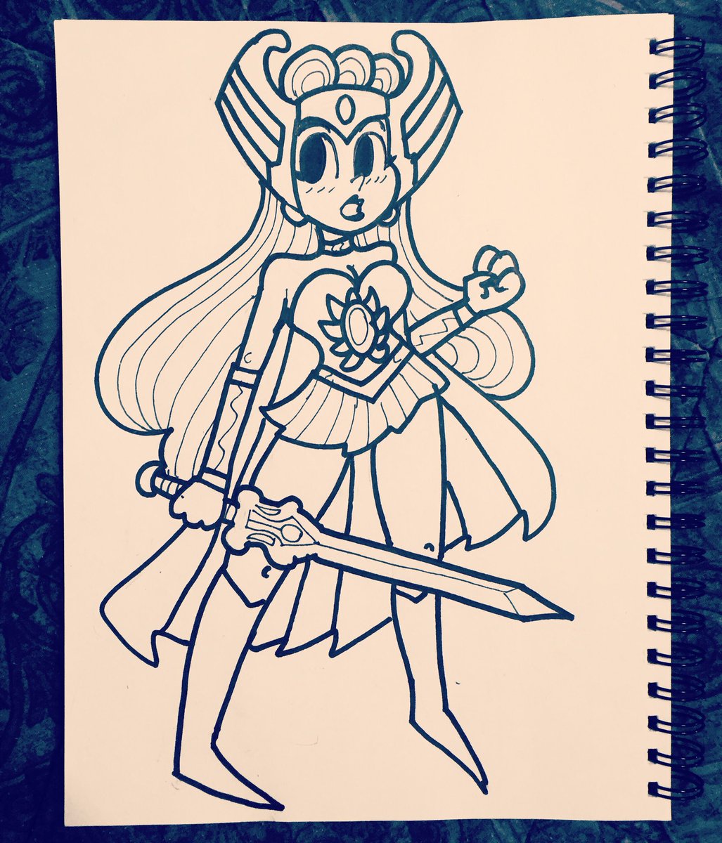 edbot5000's tweet photo. #sherasunday  My Masters of the Universe series continues with my first first She-Ra drawing. 

https://t.co/eJEXGA0bDJ

#shera #motu #sheraprincessofpower #mastersoftheuniverse #adora #princessadora #etheria #grayskull #edbot5000 #eb5k #drawing #80s #characterdesign https://t.co/Lmg8owxK3l