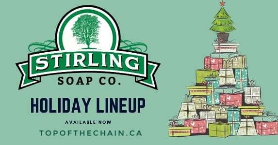 @stirlingsoap Holiday Releases! The Christmas Eve and Frankincense lineup available now. More details at topofthechain.ca

#wickededge #canadianwetshavers #shavelikeaman #shavesoap #grooming #christmasgifts #xmasgiftsforhim ift.tt/2Cyyt2g