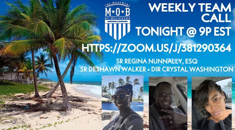 MobWebelieve's tweet photo. MOB WEEKLY TEAM CALL
TONIGHT @ 9P EST
https://t.co/wQTPkaL25j https://t.co/Tp2Lle7IhC