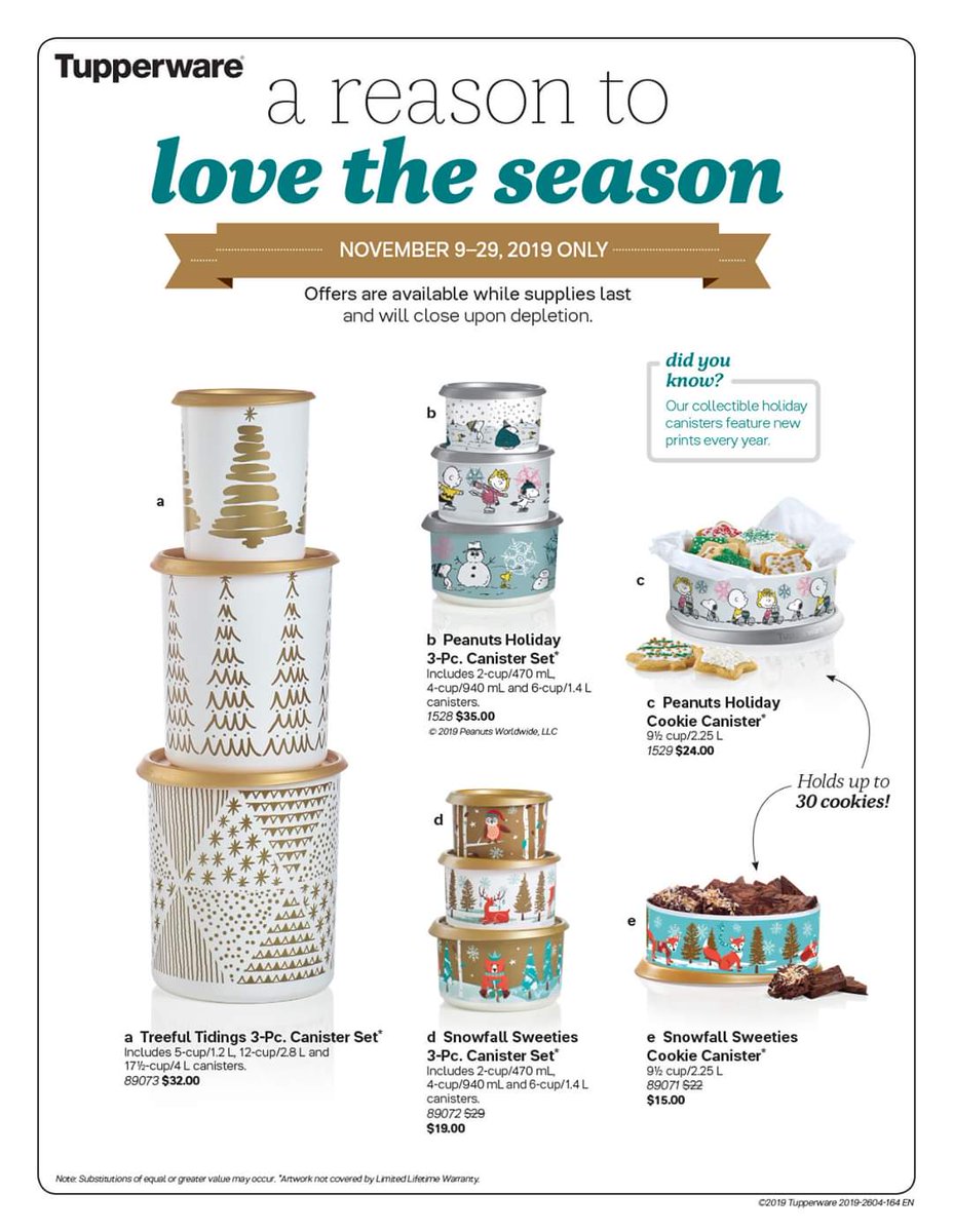 Some fun Holiday canisters! #tupperware #businesswoman #party #christmasparty #kitchen