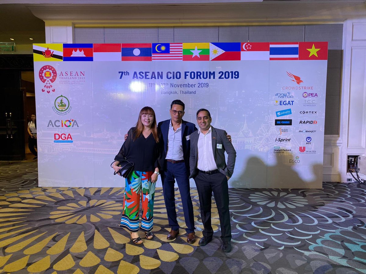 JoysofJ's tweet photo. Stage all set for 7th ASEAN CIO forum 2019 @bangkok #acioa #ASEAN2019 #AseanSummit #Thailand @CrowdStrike we are happy to partner. https://t.co/Z38YrxnKiE