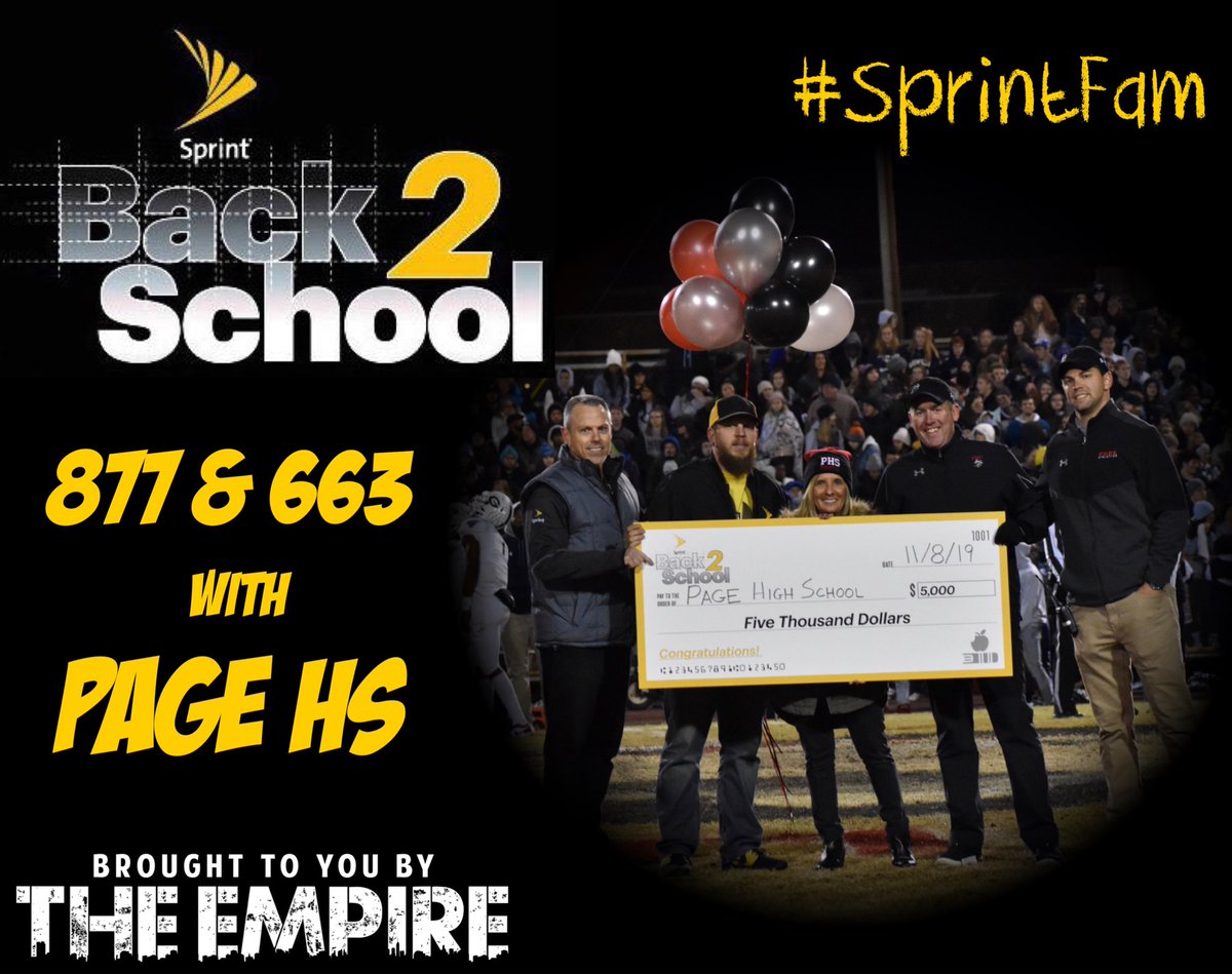 MCranfordNYLife's tweet photo. #SprintBack2School gives back! Oh, and you can’t see it in the pic, but #FlatJaime is helping us present the check!
#SprintFam https://t.co/yEvfaHtQyX
