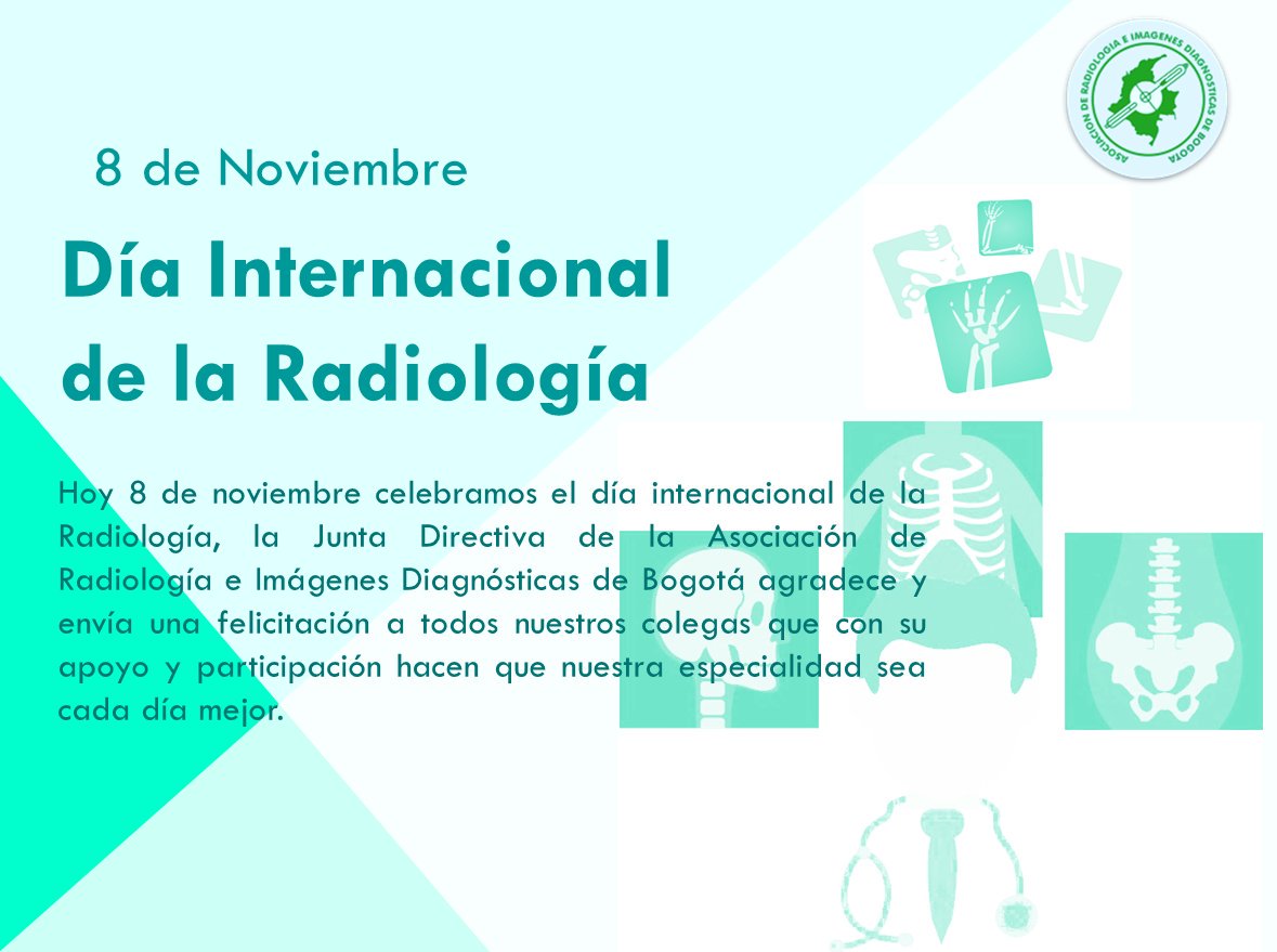 Asorabog's tweet photo. Día Internacional de la Radiología https://t.co/166mn0YQCo
