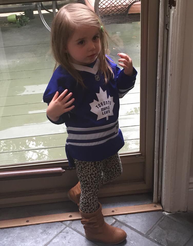 businessupfront's tweet photo. I chose the top, my niece chose the bottom 💙 #goleafsgo #hometownhockey #hamont https://t.co/7LSrVofLQN