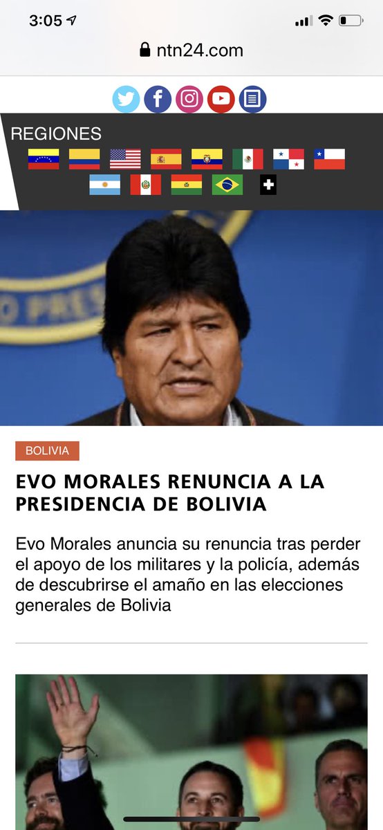 Jamás apoyaré un golpe de Estado. La renuncia de <a href="/evoespueblo/">Evo Morales Ayma</a> no lo es. Todo lo contrario fue él quien intentó darlo robándose las elecciones de Oct (leer completo informe de OEA) y queriendo reprimir violentamente las manifestaciones, lo que ni Ejército ni Policía aceptaron.