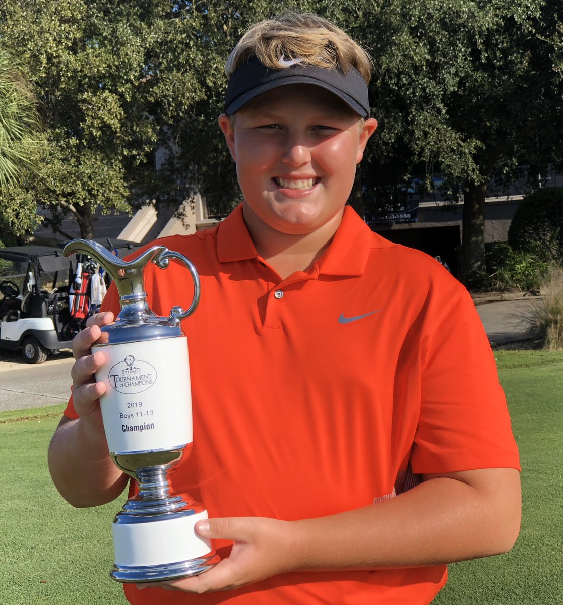 Always fun to play new tournaments and courses. Thank you <a href="/OptimistGolf/">Optimist Golf</a> and <a href="/CGateGolf/">ChampionsGate Golf</a> for hosting this weekend. 70-68 (-6). Optimist TOC Boys 11-13 Champ! #G2G #nikegolf #callaway #titleist #taylormade