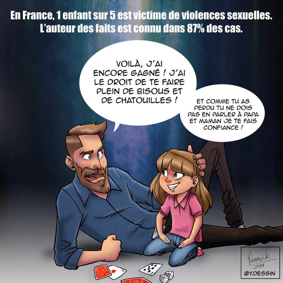 Protégeons les enfants, parler et faire de la prévention est essentiel.

165000 enfants par an victimes en France.
1 enfant sur 5 victime de violences sexuelles.
#çanarrivepasquauxautres 
#pédocriminalité 
#StopOmerta