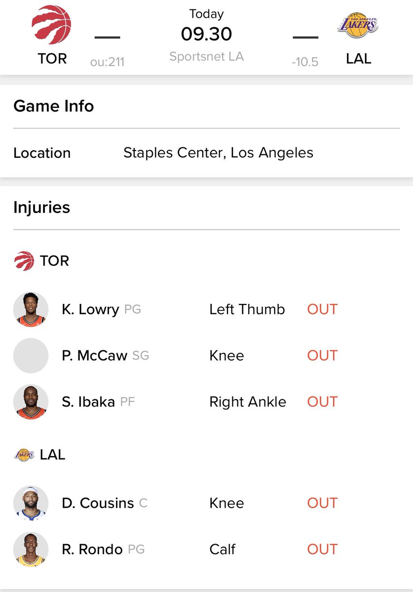 It’s a game day! #GoLakers.