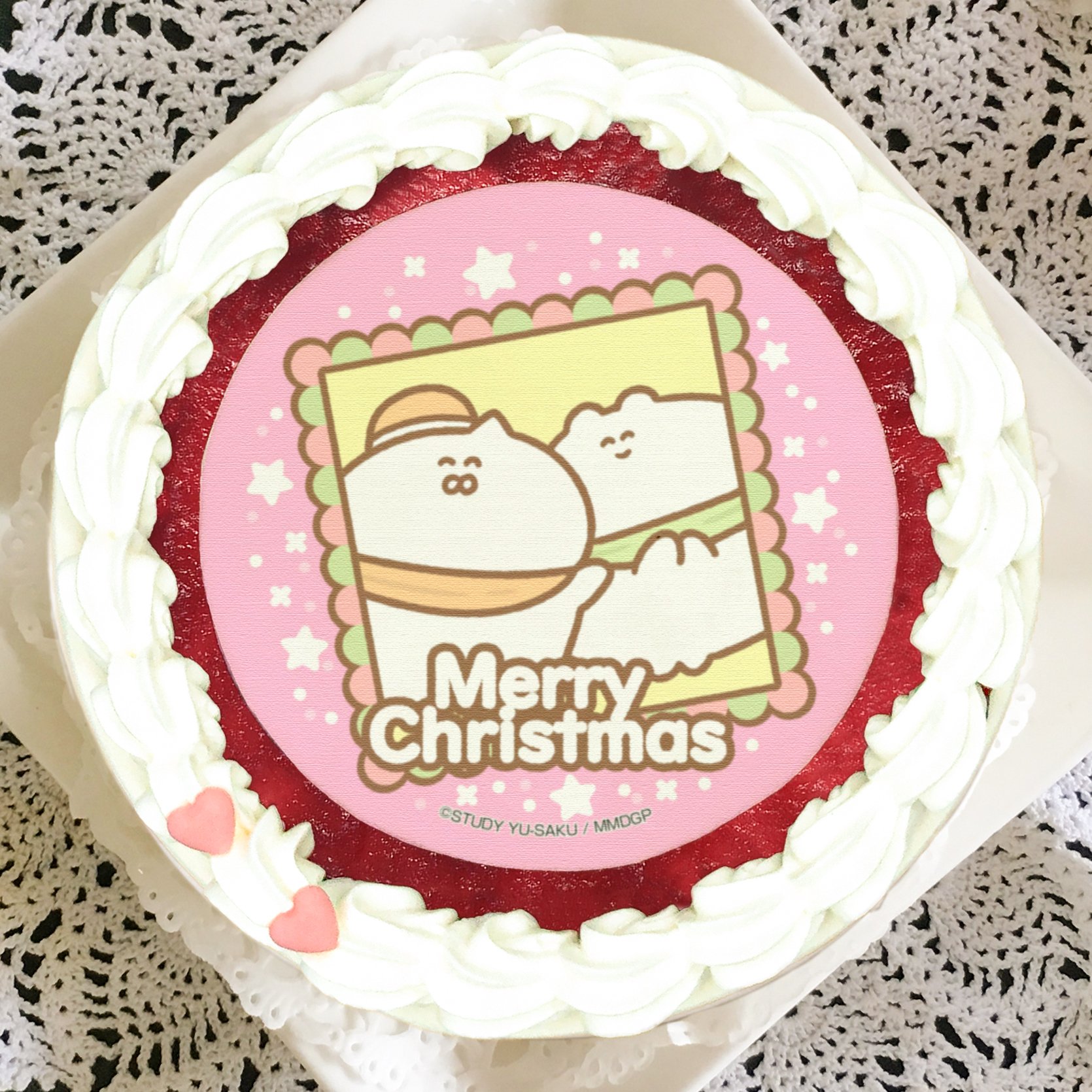 プリロール公式 キャラケーキ マカロン Study優作 クリスマスケーキご予約受付中 Study優作氏のキュートなイラストを使用した全4種のxmasケーキが登場 ケーキと同じデザインの特典缶バッジ付き 早期ご予約割引は本日最終日 この機会