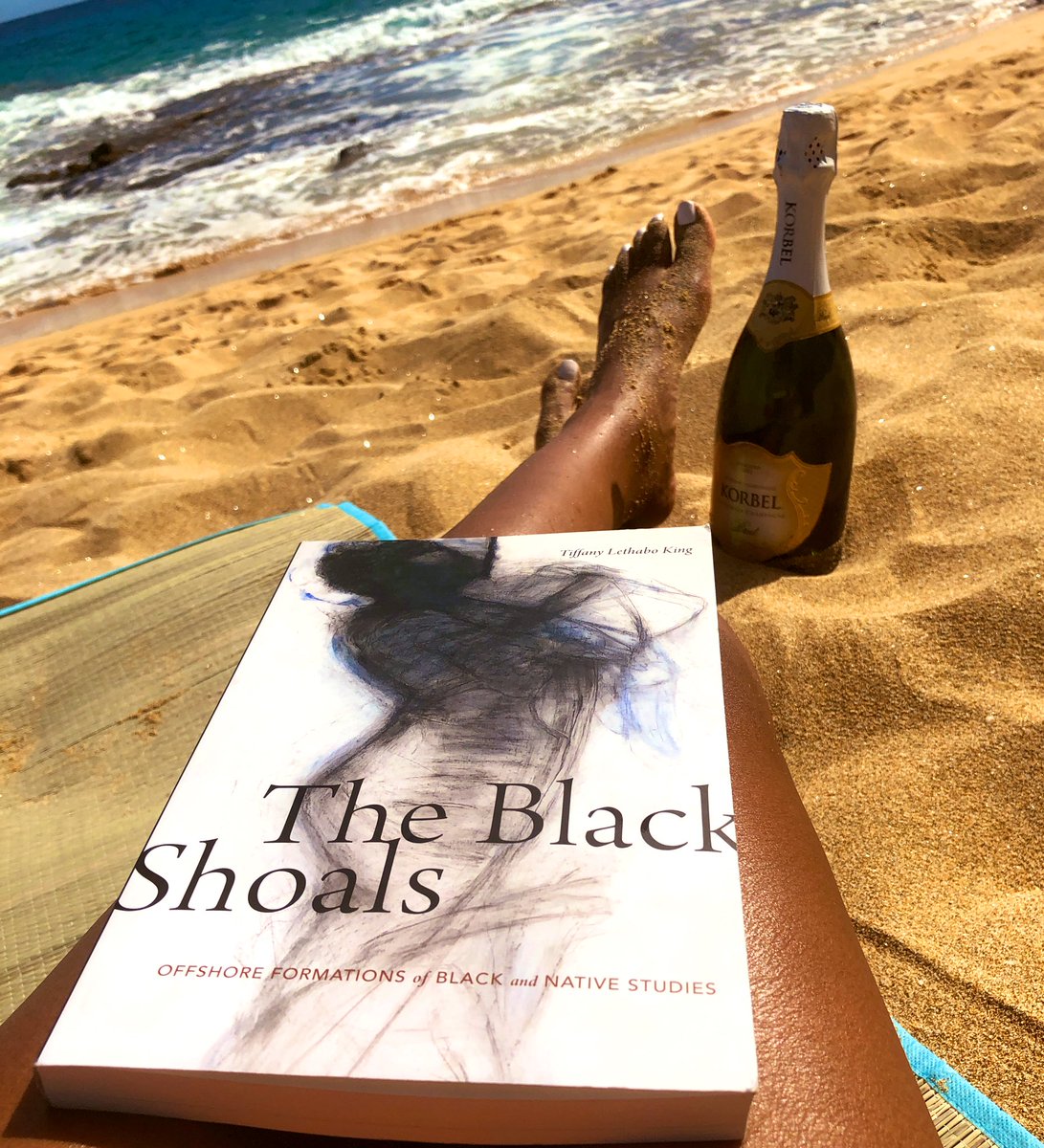 RISunshine's tweet image. I couldn’t imagine a better intellectual sojourn than time at the shore with @LethaboKing’s  brilliant work #TheBlackShoals 🌊#2019ASA #TMP4T