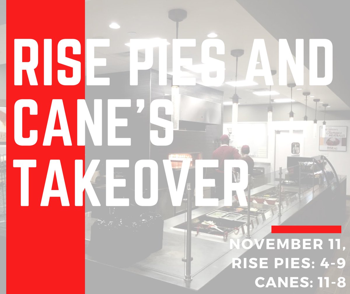 🔴⚪️  G.I. Theta Chi starts tomorrow at Raising Cane’s and Rise Pies. Come out help us raise money for the USO!