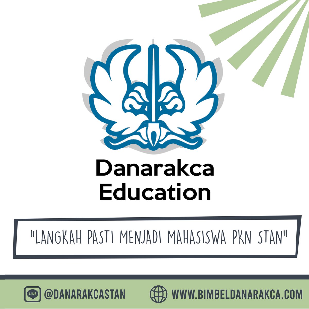 Ini dia keunggulan kuliah di PKN STAN, gimana?? Makin tertarik kan

Danarakca Education ~ Langkah pasti menjadi mahasiswa PKN STAN ~
-----------------------
Keep in touch!

Instagram: danarakca.stan
Twitter: <a href="/danarakca_stan/">Danarakca Education</a>
Whatsapp: 0812 9123 9332
Line: @danarakcastan (Pakai @)