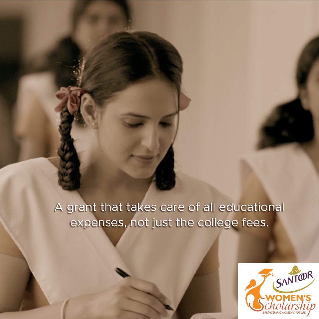 The Santoor Women’s Scholarship is not limited to tuition fee but it covers any education related expense like uniform, books and travel expenses, making sure that every girl has #AChanceToSucceed till she graduates. 

#highereducation #scholarship #girls
