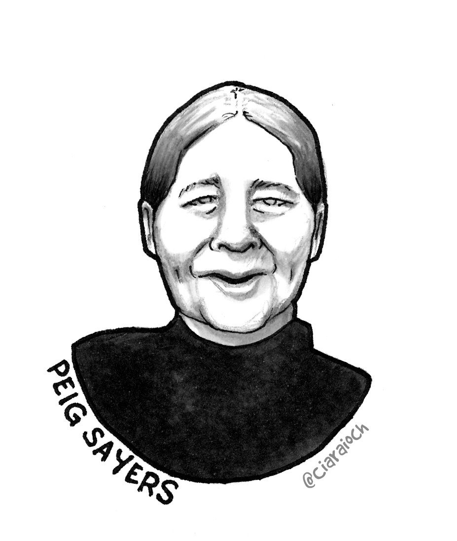  #MiniMná number 11 is Peig Sayers. Peig grew up in post-Famine poverty and survived huge hardship on the Great Blasket to become one of the most important folklorists and chroniclers of Irish life in our island's history, and one of the most prominent female voices.  #Mnávember