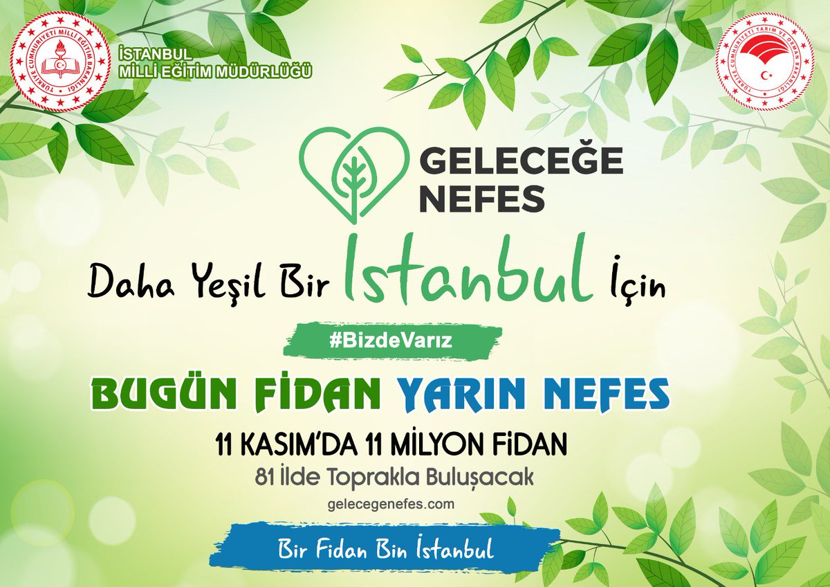 Okul olarak bu anlamlı günde Hatıra Ormanımızı kuruyoruz.
#11MilyonFidan 🌱
#MilliAğaçlandırmaGünü #GeleceğeNefes 
<a href="/Beylikduzu_mem/">Beylikdüzü İlçe Millî Eğitim Müdürlüğü</a> <a href="/Yafesbakirci/">Yafes Bakırcı</a> <a href="/tcmeb/">Millî Eğitim Bakanlığı</a> @Istanbul_ILMEM <a href="/memleventyazici/">Levent Yazıcı</a>